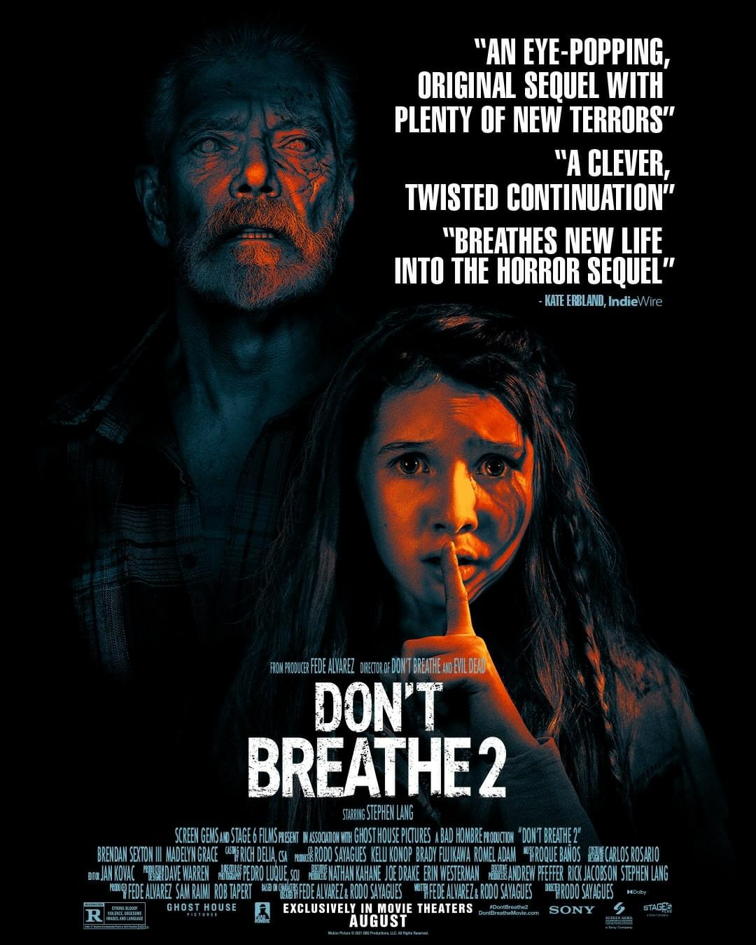 Hollywood Movie Review – Don’t Breathe 2 – 2021 – Tense Thriller