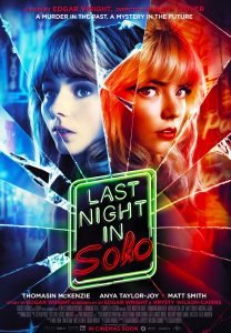 Hollywood Movie Review - Last Night in Soho - 2021 - Chilling Thriller 27 Runner last night in soho poster