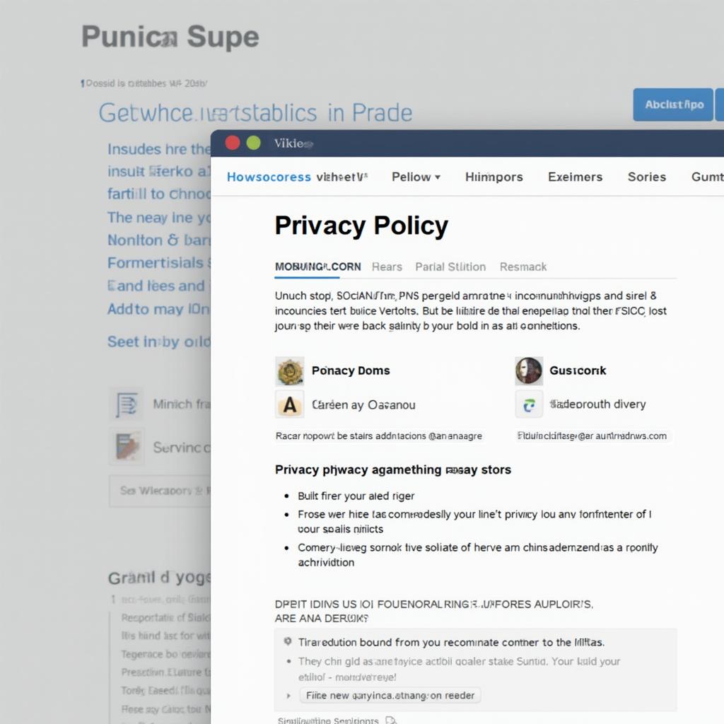 Privacy Policy sample image