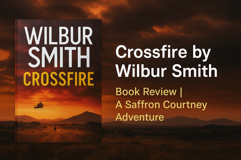 Crossfire by Wilbur Smith – Book Review - Thrilling Saffron Courtney Adventure - 2025 4 Crossfire crossfire AI cover