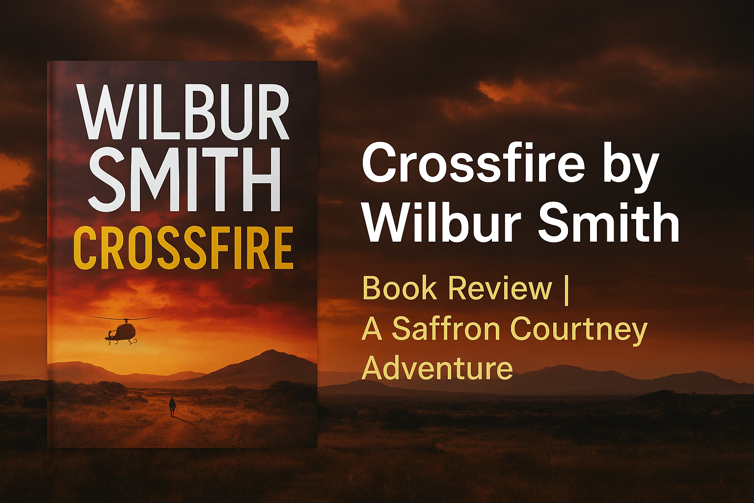 Crossfire by Wilbur Smith – Book Review - Thrilling Saffron Courtney Adventure - 2025 1 Crossfire crossfire AI cover