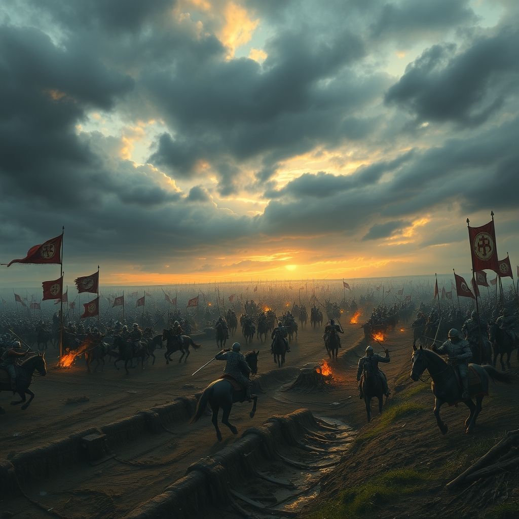 Battleground in The Pilgrim's Revenge by Scott Mariani