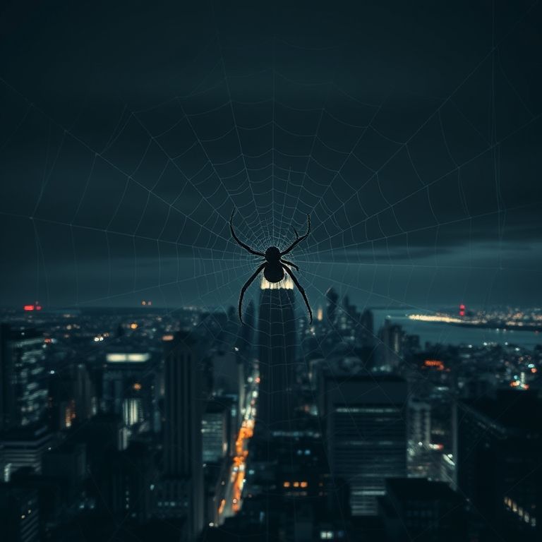 Return of the Spider – 2025 - A Stunning Page-Turner That Proves James Patterson Is Still the Master of Suspense 2 Return of the Spider Spider web over city skyline at night symbolizing suspense in Return of the Spider by James Patterson