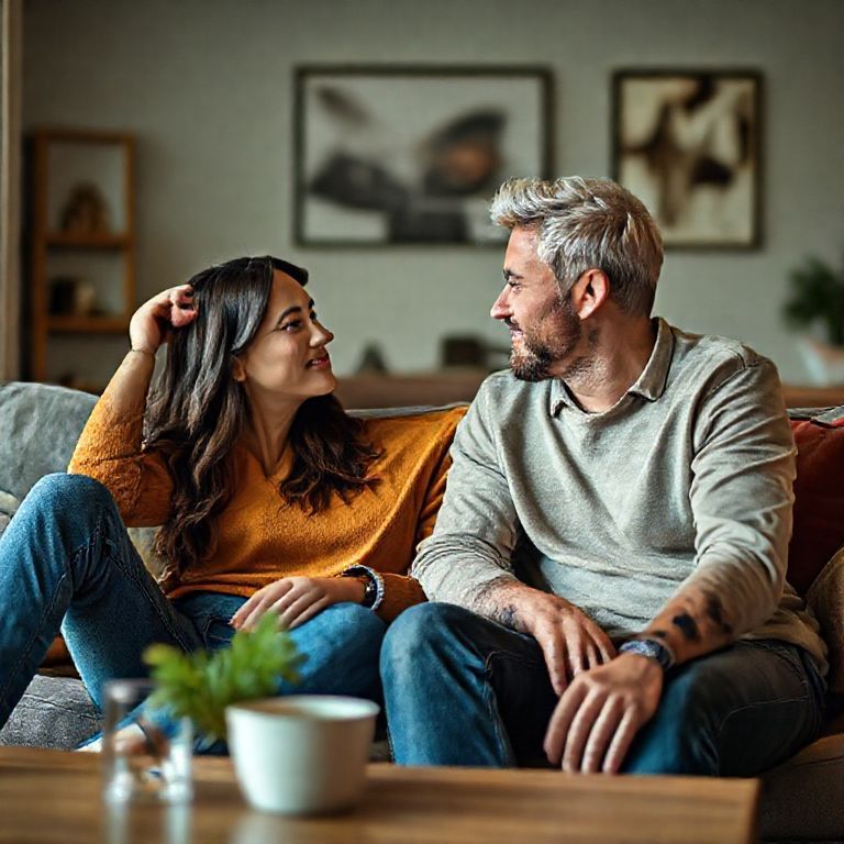 12 Powerful Secrets to Building a Healthy Relationship in Today’s Modern World 3 healthy relationship Healthy Relationship - Modern couple having an open, heartfelt conversation about their relationship — symbolizing emotional intimacy and healthy communication.