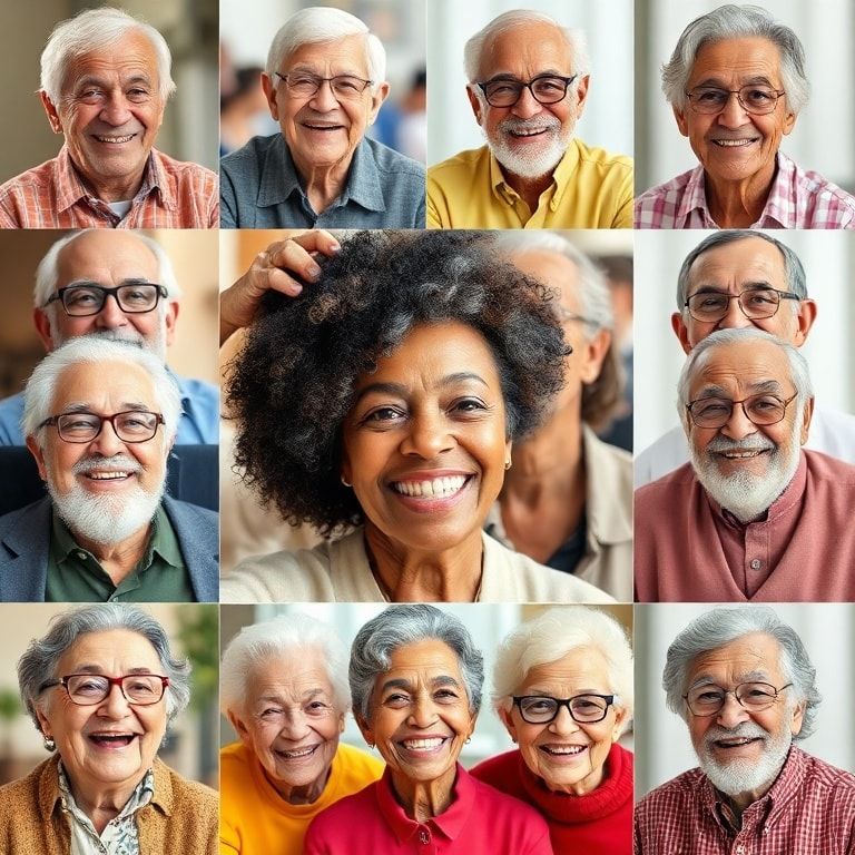 Retirement planning - Diverse seniors worldwide enjoying active post-retirement lifestyles.