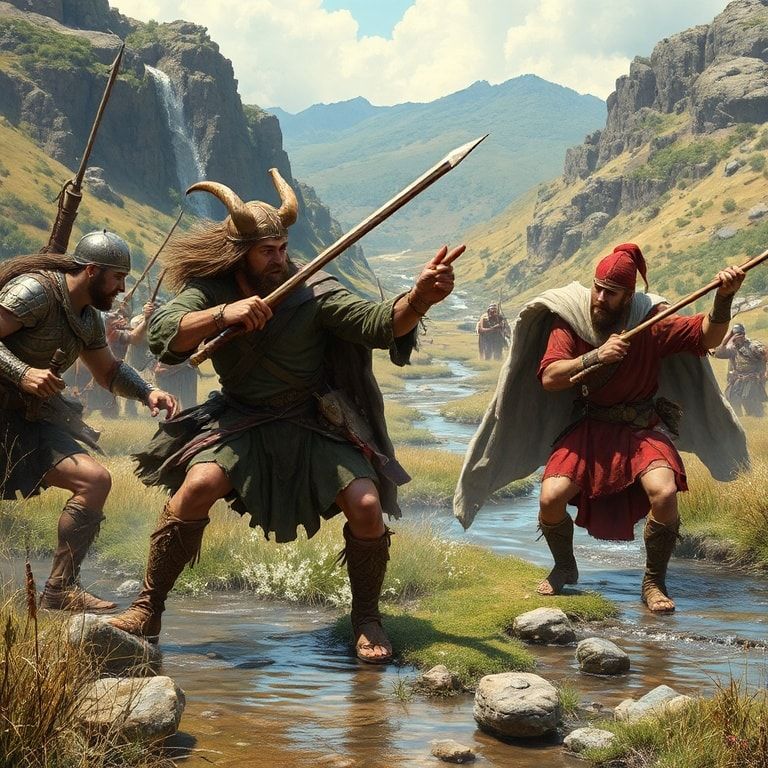 Medieval fighting in Circle of Days by Ken Follett