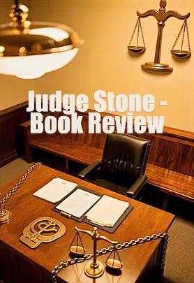 Judge Stone (2026) - A Rousing Tale of Courage, Integrity and Persistence 1 judge stone Judge Stone book review featured image showing a courtroom with a scale and gavel symbolizing justice and moral conflict
